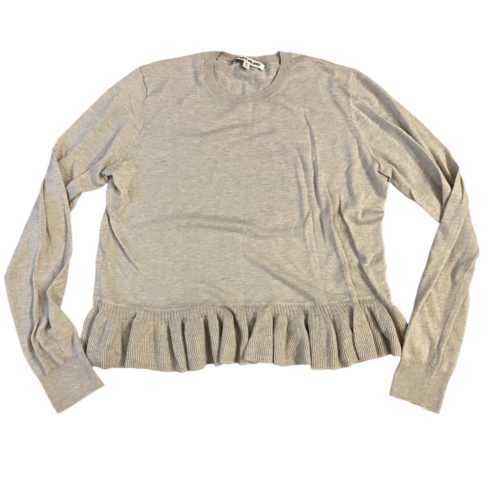Elizabeth and James Peplum Sweater Sz M